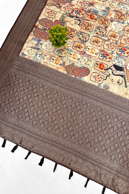 Gulzar Banarasi Printed Saree - Yuvani