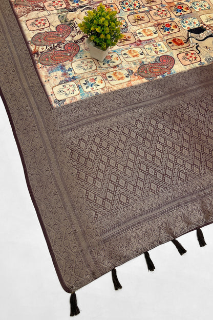 Gulzar Banarasi Printed Saree - Yuvani