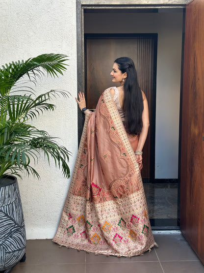 Raasmala Meenakari Jacquard Woven Saree