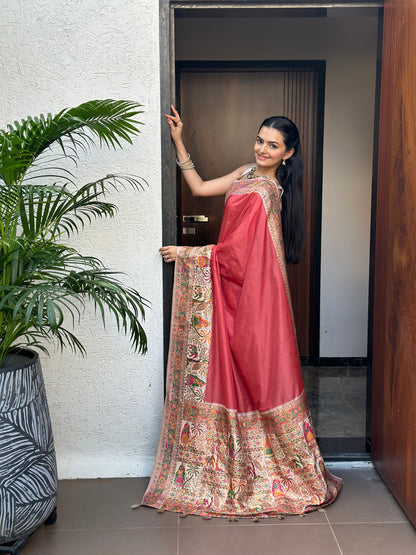 Vasantini Meenakari Jacquard Woven Saree