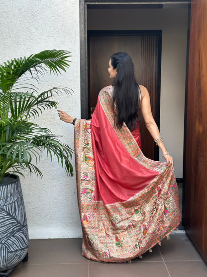 Vasantini Meenakari Jacquard Woven Saree