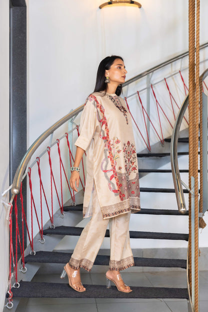 Iconic Ivory Kaftan Set - Yuvani