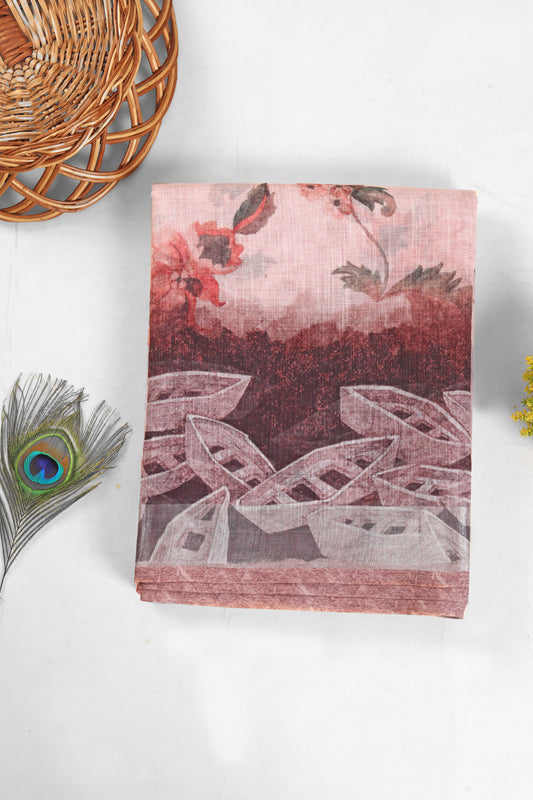 Jeevan Yaatra Linen Saree - Yuvani