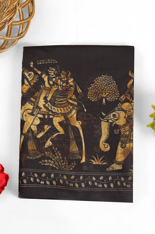 Kanak Pushp Chanderi Cotton Saree - Yuvani