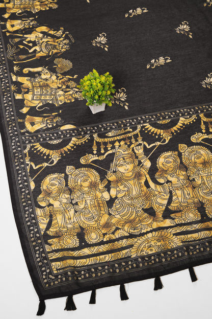 Kanak Pushp Chanderi Cotton Saree - Yuvani