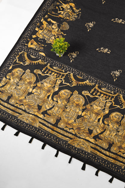 Kanak Pushp Chanderi Cotton Saree - Yuvani