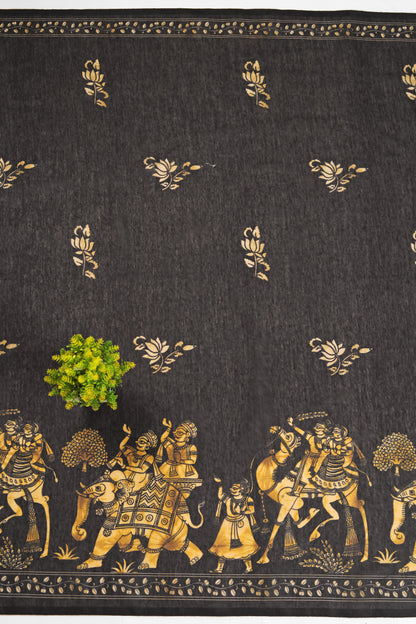 Kanak Pushp Chanderi Cotton Saree - Yuvani