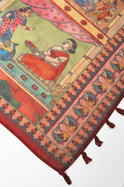 Kesar Mahal Chanderi Saree - Yuvani