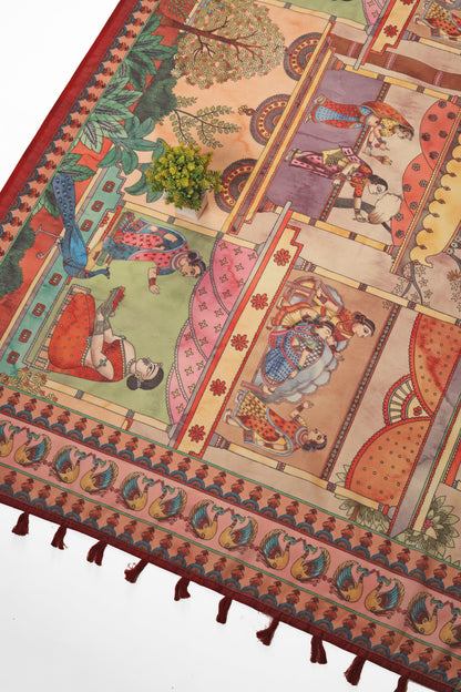 Kesar Mahal Chanderi Saree - Yuvani