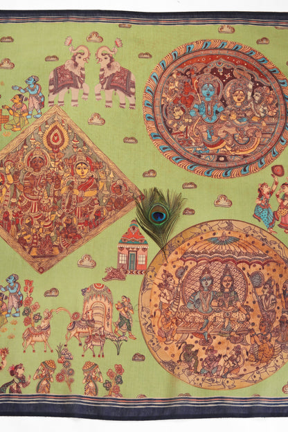 Leela Mandala Chanderi Saree - Yuvani