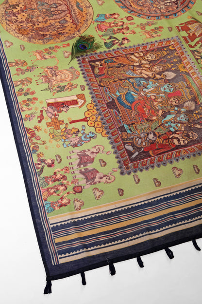 Leela Mandala Chanderi Saree - Yuvani