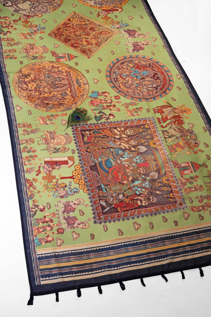 Leela Mandala Chanderi Saree - Yuvani