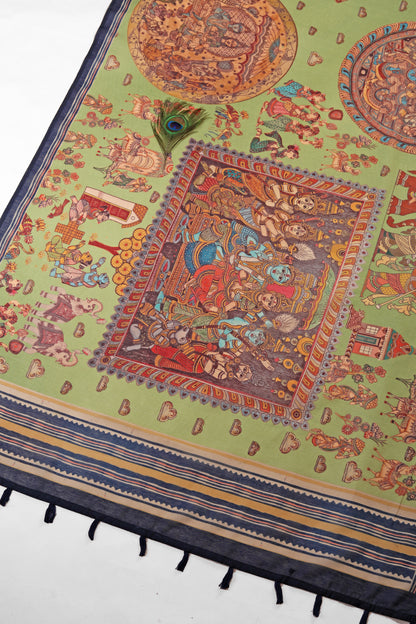 Leela Mandala Chanderi Saree - Yuvani