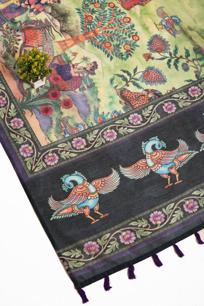 Madhuban Chanderi Saree - Yuvani
