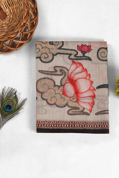 Matsya-Raag Chanderi Saree - Yuvani