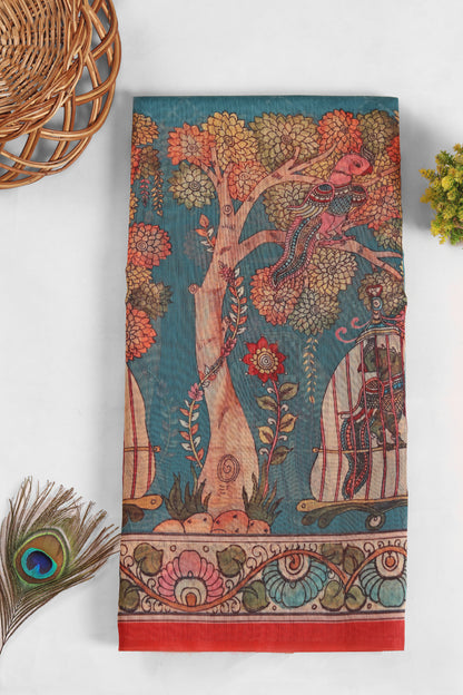 Mayura Leela Chanderi Saree - Yuvani