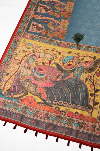Mayura Leela Chanderi Saree - Yuvani