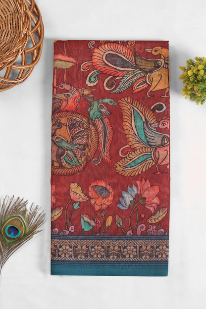 Mayura Mela Chanderi Saree - Yuvani