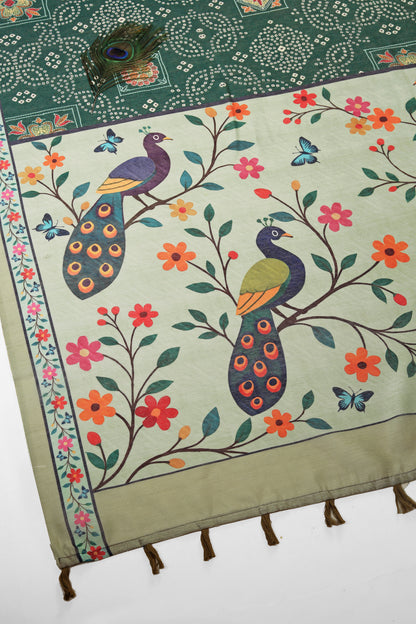 Mayurangan Handloom Cotton Silk Saree - Yuvani