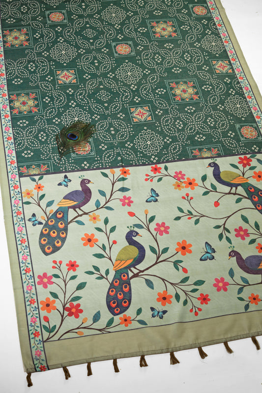 Mayurangan Handloom Cotton Silk Saree - Yuvani