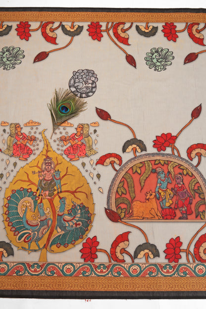 Moksha-Patra Chanderi Saree - Yuvani