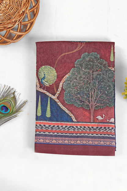 Navrang Vanam Chanderi Saree - Yuvani