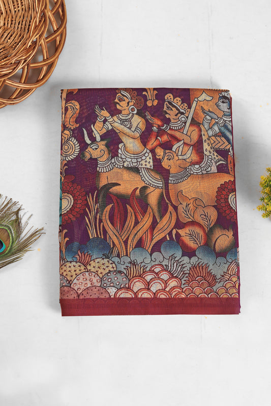 Neel Nartan Chanderi Saree - Yuvani