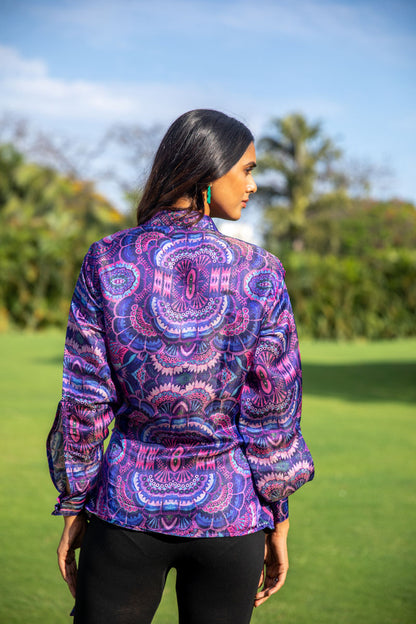 Neon Nova Tie-up Shirt - Yuvani