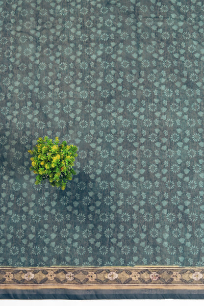 Nilshahi Chanderi Cotton Saree - Yuvani