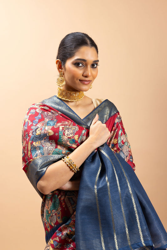 Nritya Sabha Jacquard Silk Saree - Yuvani