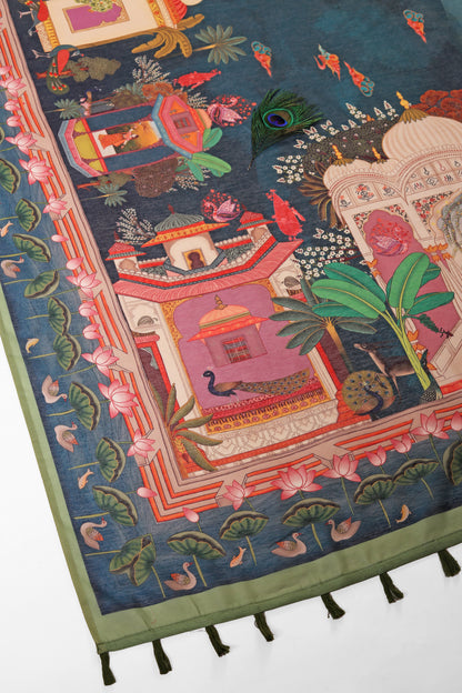 Padma Vilas Chanderi Saree - Yuvani