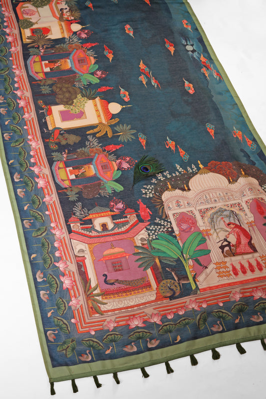 Padma Vilas Chanderi Saree - Yuvani