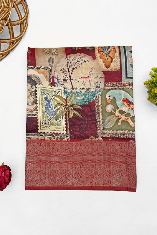 Patrika Banarasi Printed Saree - Yuvani