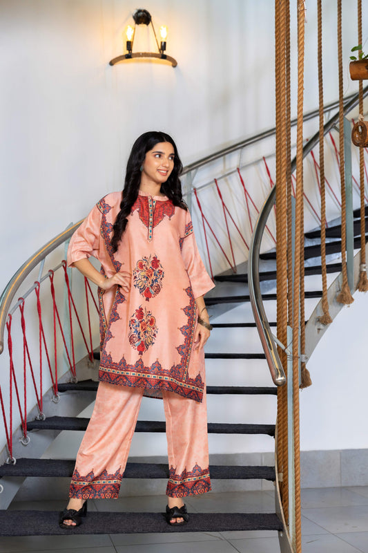 Peach Passion Kaftan Set - Yuvani