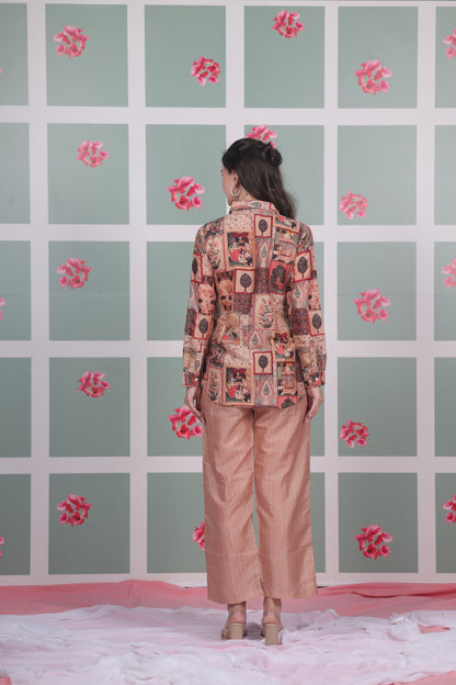 Peach Patchwork Coord Set - Yuvani