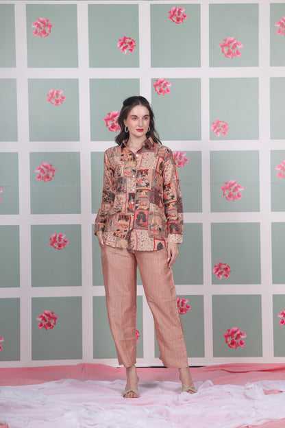 Peach Patchwork Coord Set - Yuvani