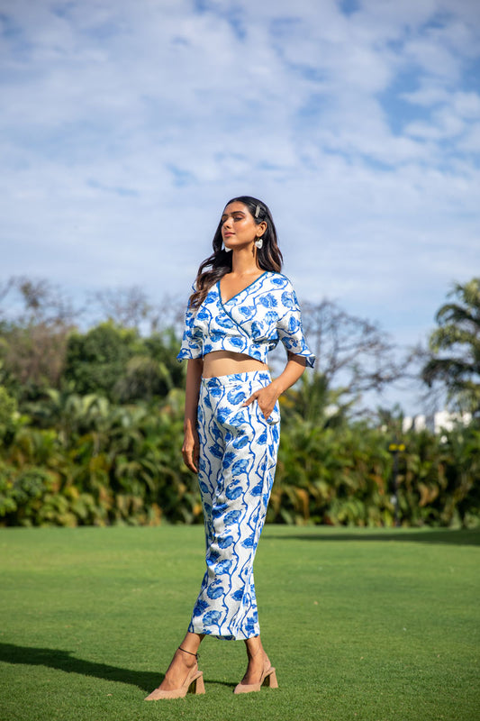 Perfect Porcelain Stylish Co-ords Set - Yuvani