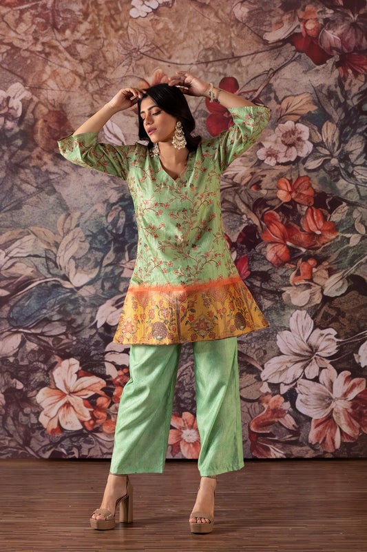 Pista Floral Print Co Ord Set - Yuvani