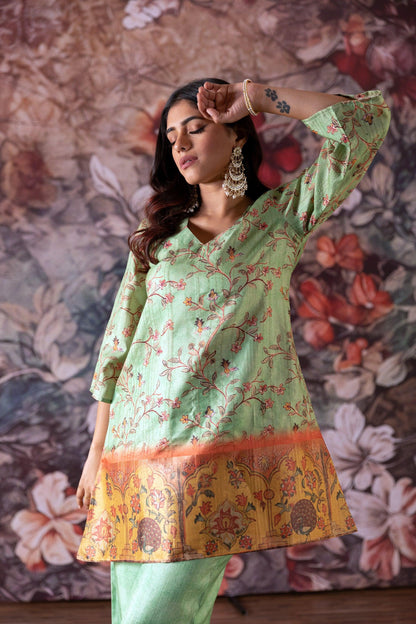 Pista Floral Print Co Ord Set - Yuvani