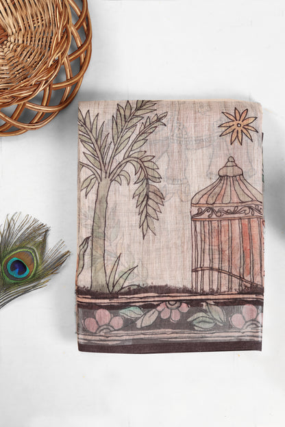 Prakriti Geet Linen Saree - Yuvani