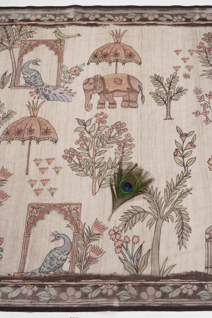 Prakriti Geet Linen Saree - Yuvani