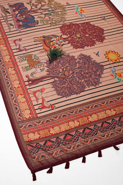 Prakriti Raas Chanderi Saree - Yuvani