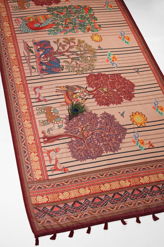 Prakriti Raas Chanderi Saree - Yuvani