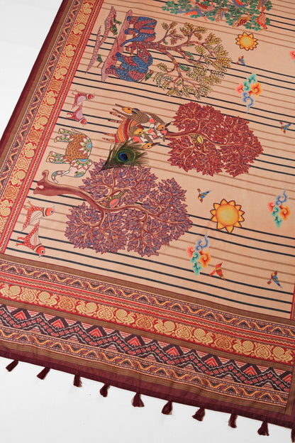 Prakriti Raas Chanderi Saree - Yuvani