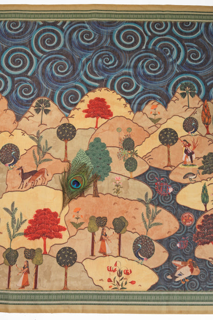 Prakriti Varnan Chanderi Saree - Yuvani