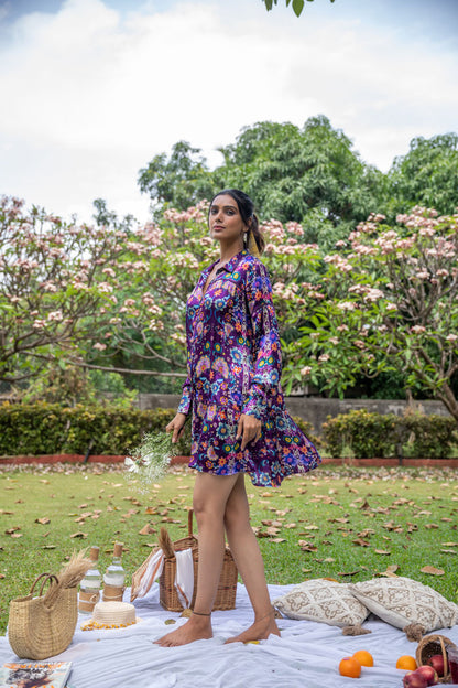 Princess Tunic Purple Dress - Yuvani