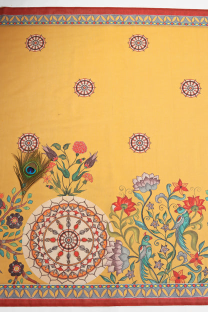 Pushp-Vatika Chanderi Saree - Yuvani