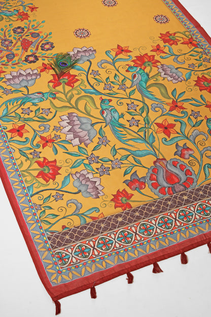 Pushp-Vatika Chanderi Saree - Yuvani