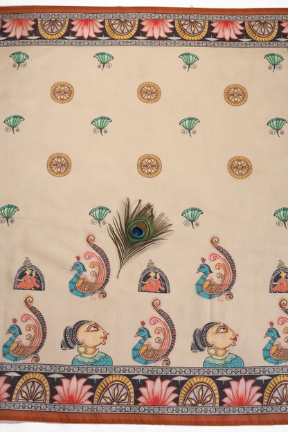 Raas Rangini Chanderi Saree - Yuvani