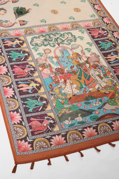 Raas Rangini Chanderi Saree - Yuvani